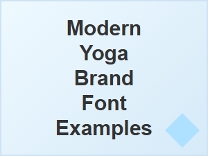 Modern Yoga Brand Font Examples